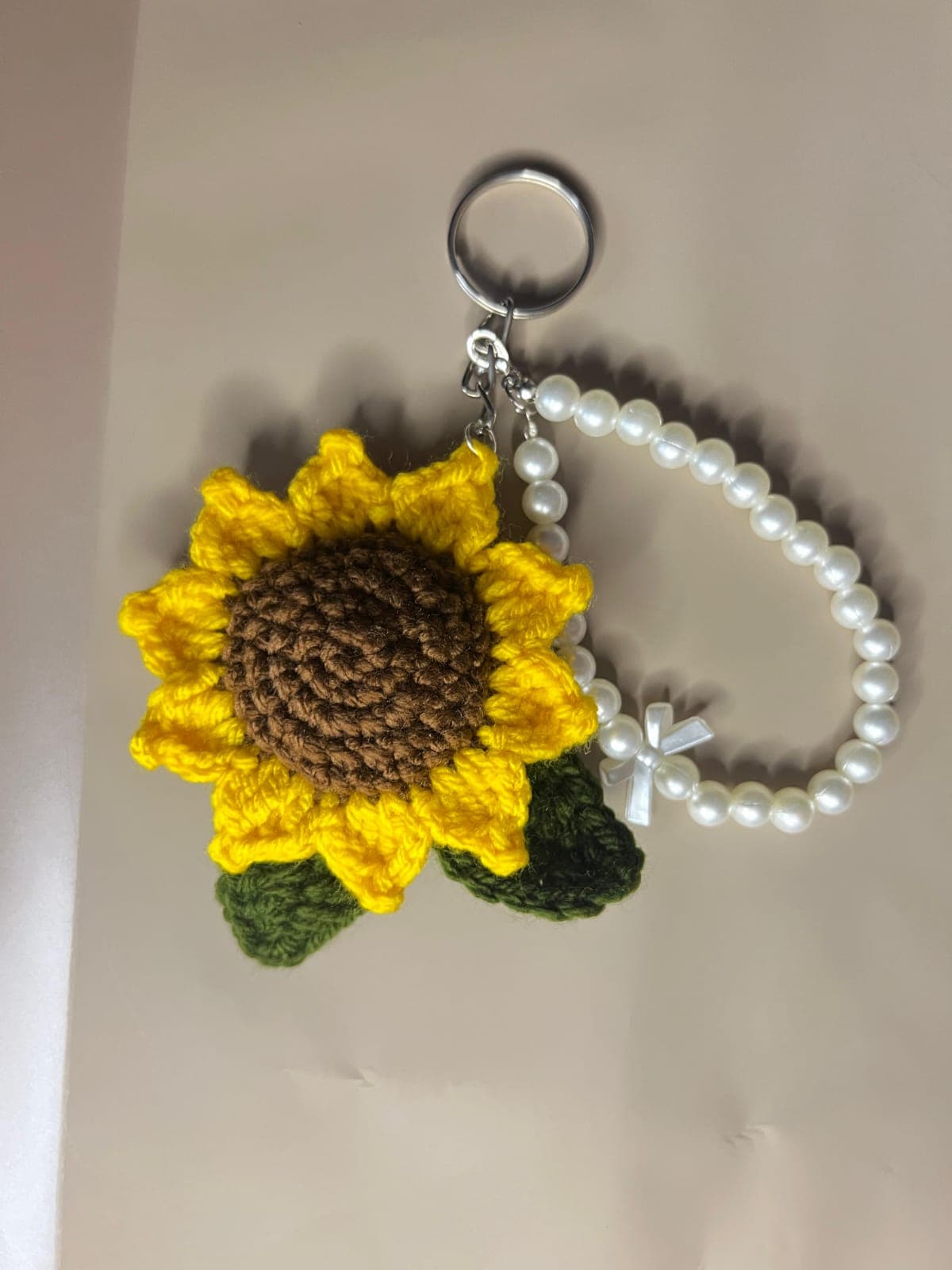 Sunflower Bag Charm Keychain